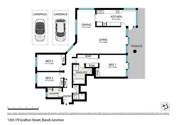 Floorplan of Homely apartment listing, 1301/79 Grafton Street, Bondi Junction NSW 2022