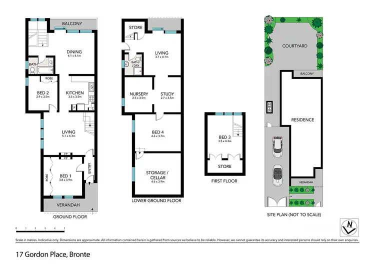 Floorplan of Homely house listing, 17 Gordon Place, Bronte NSW 2024