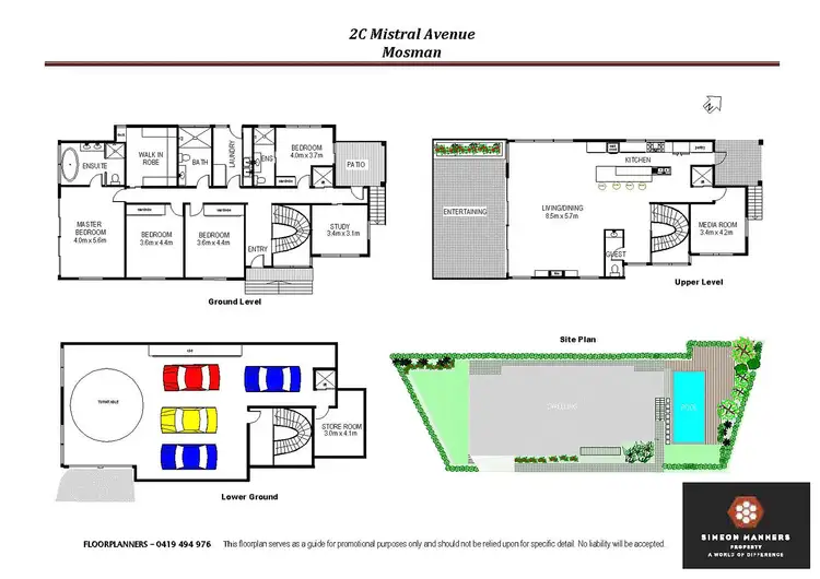 Floorplan of Homely house listing, 2C Mistral Avenue, Mosman NSW 2088