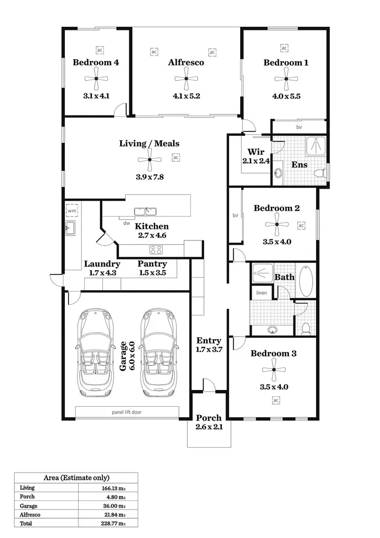 Floorplan of Homely house listing, 48 Bray Street, Moonta Bay SA 5558