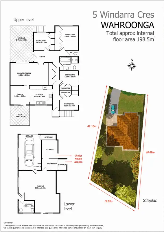 Floorplan of Homely house listing, 5 Windarra Crescent, Wahroonga NSW 2076