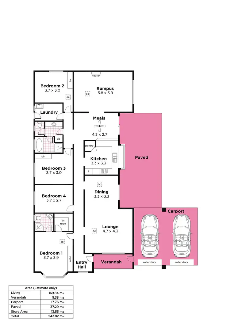 Floorplan of Homely house listing, 6 Quinvale Road, Hallett Cove SA 5158