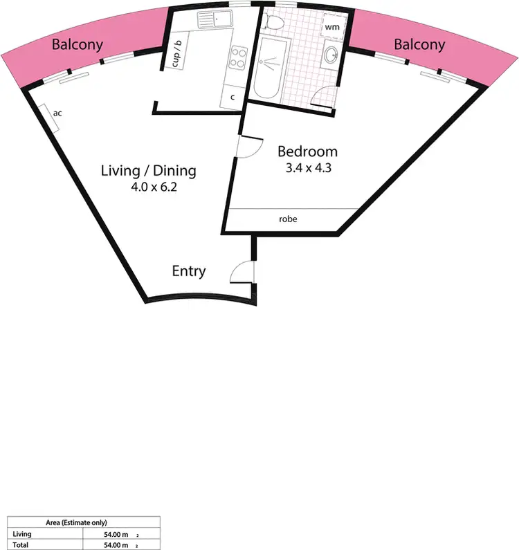 Floorplan of Homely apartment listing, 83/760 Anzac Highway, Glenelg SA 5045