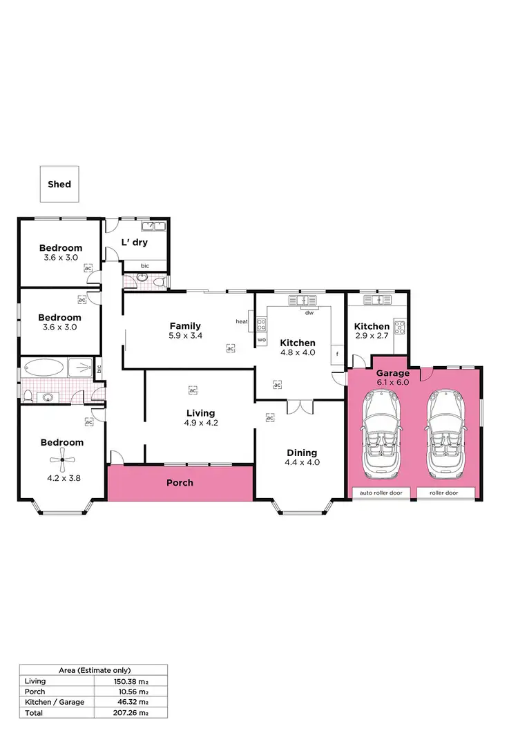 Floorplan of Homely house listing, 15 Stradbroke Road, Athelstone SA 5076
