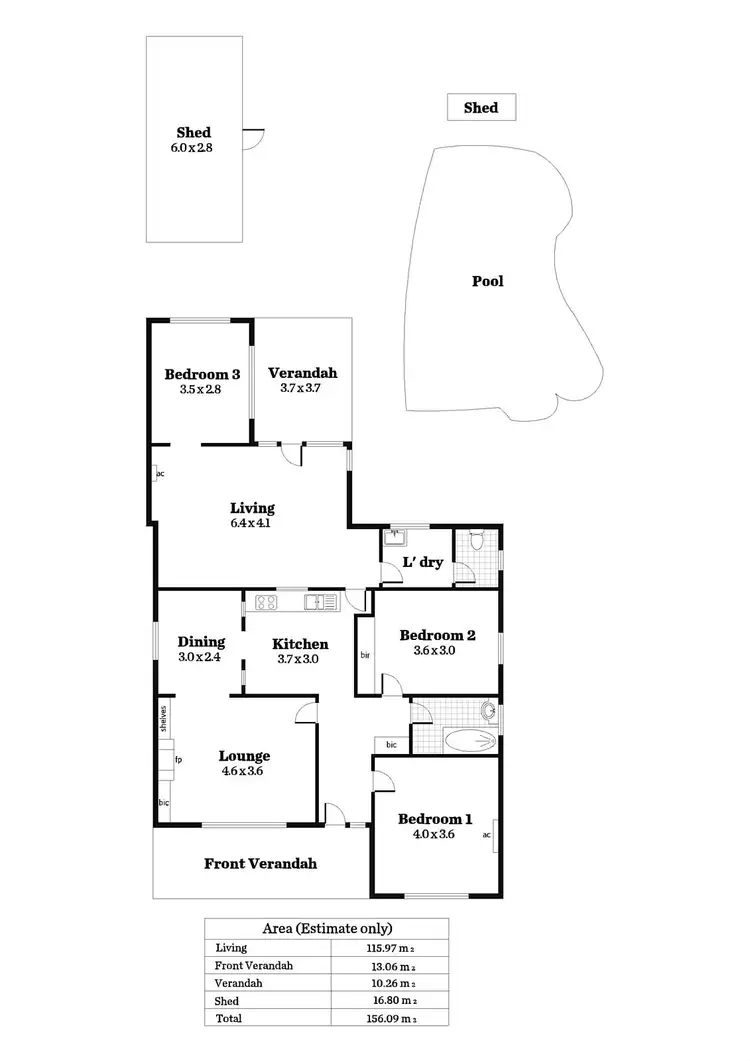Floorplan of Homely house listing, 20 Aver Avenue, Daw Park SA 5041