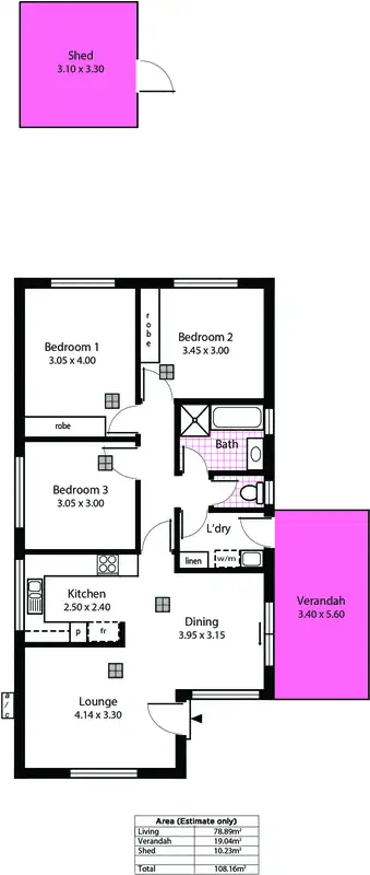Floorplan of Homely house listing, 51 Rousillion Promenade, Old Reynella SA 5161