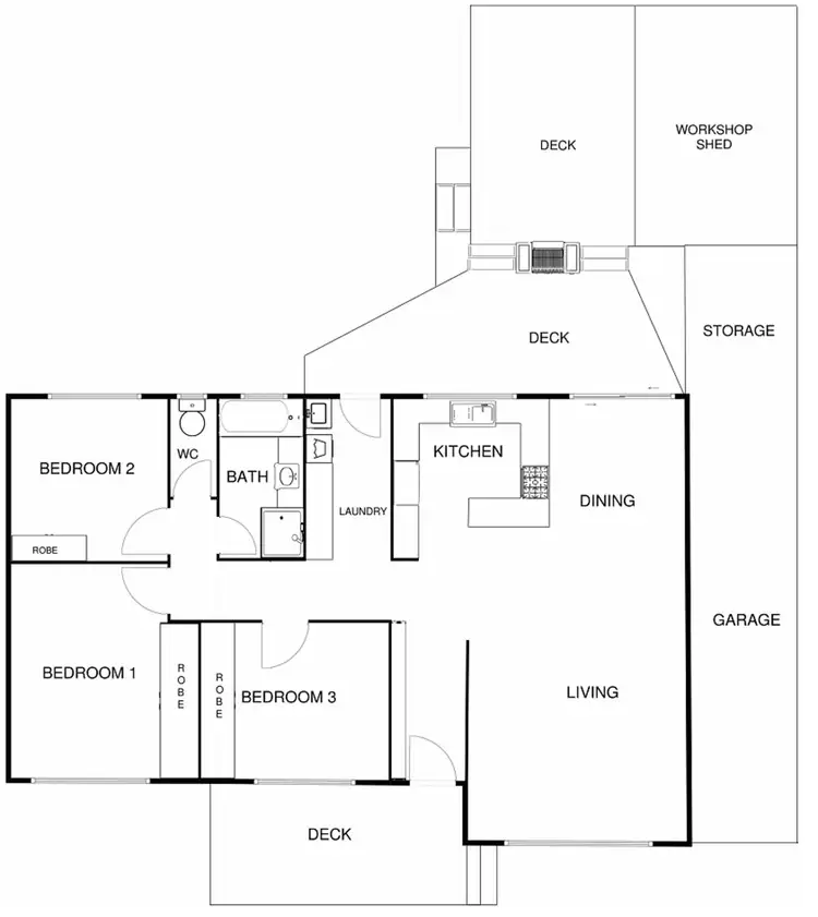 Floorplan of Homely house listing, 1 Westhoven Street, Higgins ACT 2615
