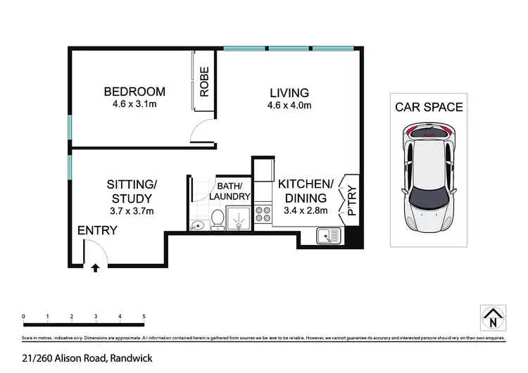 Floorplan of Homely apartment listing, 21/260 Alison Road, Randwick NSW 2031