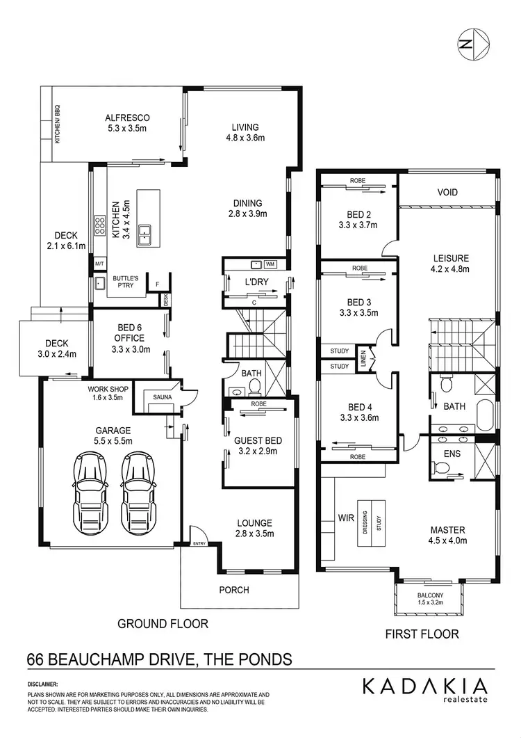 Floorplan of Homely house listing, 66 Beauchamp Drive, The Ponds NSW 2769
