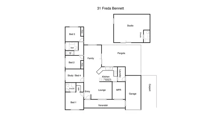 Floorplan of Homely house listing, 31 Freda Bennett Circuit, Nicholls ACT 2913