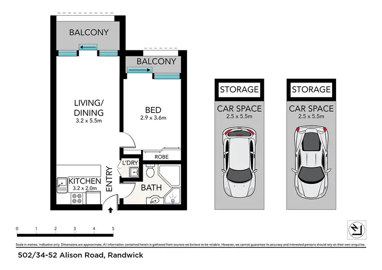 Floorplan of Homely apartment listing, 502/34-52 Alison Road, Randwick NSW 2031