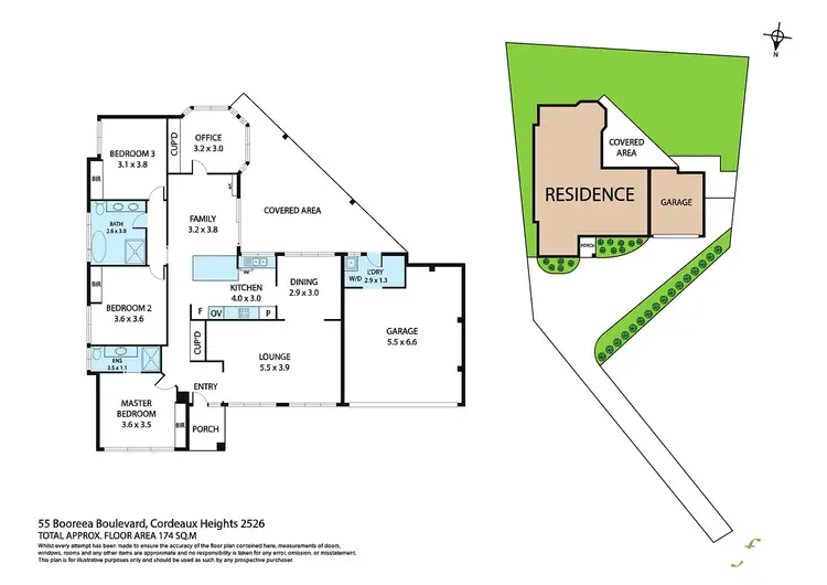 Floorplan of Homely house listing, 55 Booreea Boulevard, Cordeaux Heights NSW 2526