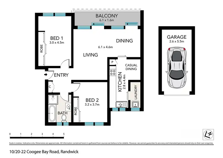 Floorplan of Homely apartment listing, 10/20-22 Coogee Bay Road, Randwick NSW 2031