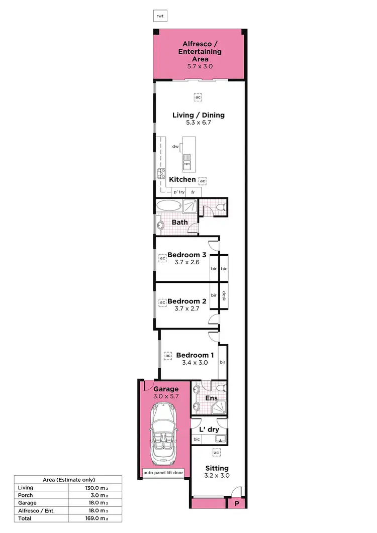 Floorplan of Homely house listing, 15A Melville Street, South Plympton SA 5038