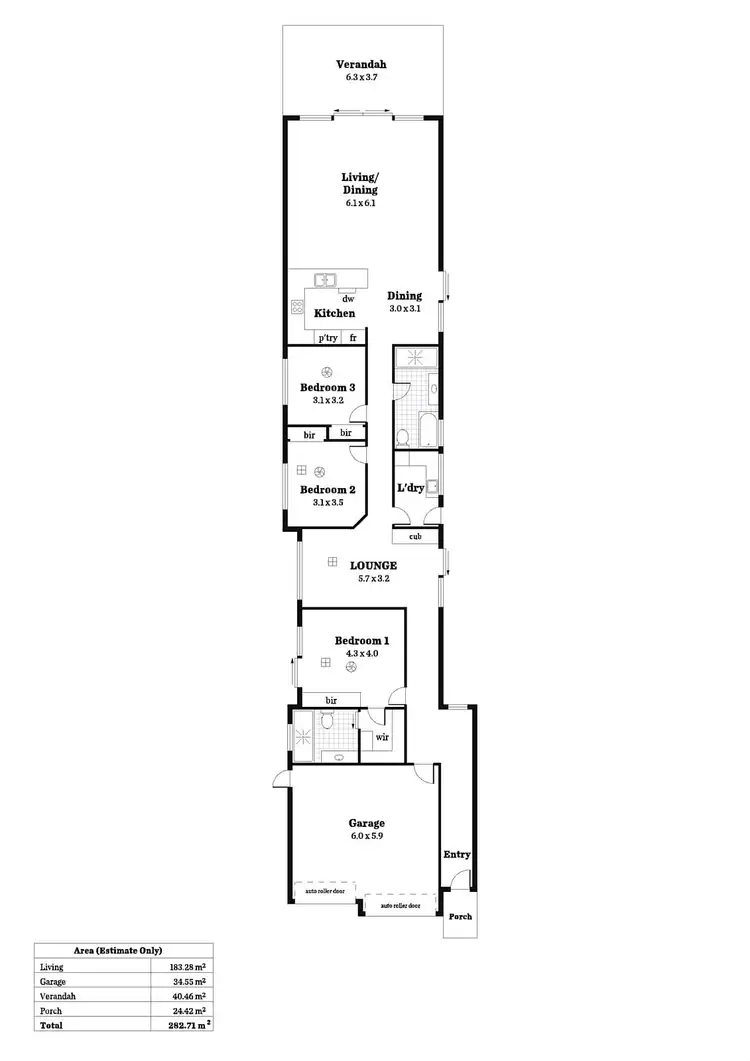 Floorplan of Homely house listing, 63 Ormond Avenue, Daw Park SA 5041