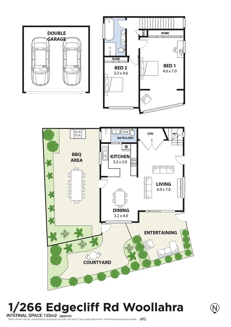 Floorplan of Homely townhouse listing, 1/266 Edgecliff Road, Woollahra NSW 2025