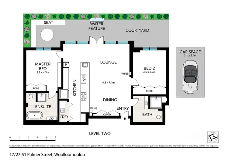 Floorplan of Homely apartment listing, 17/27-51 Palmer Street, Woolloomooloo NSW 2011
