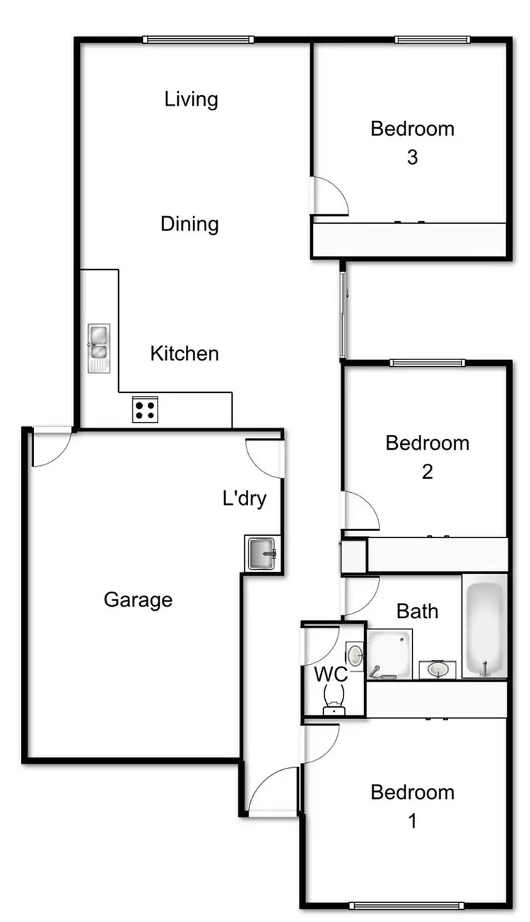 Floorplan of Homely house listing, 49 Whitmore Crescent, Watson ACT 2602