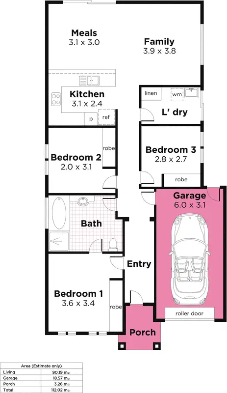 Floorplan of Homely house listing, 5 Sauvignon Way, Old Reynella SA 5161
