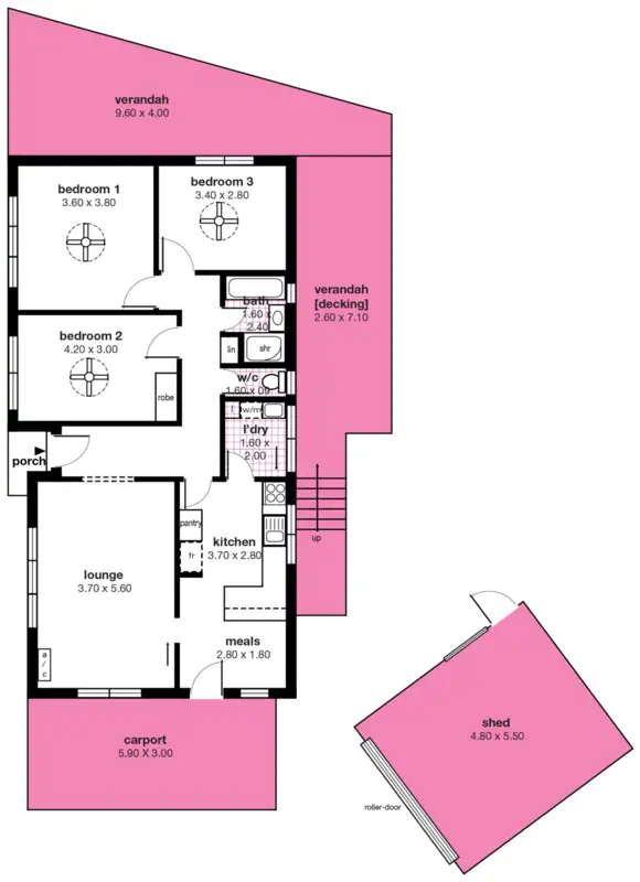 Floorplan of Homely house listing, 13 Hinton Avenue, Para Hills SA 5096