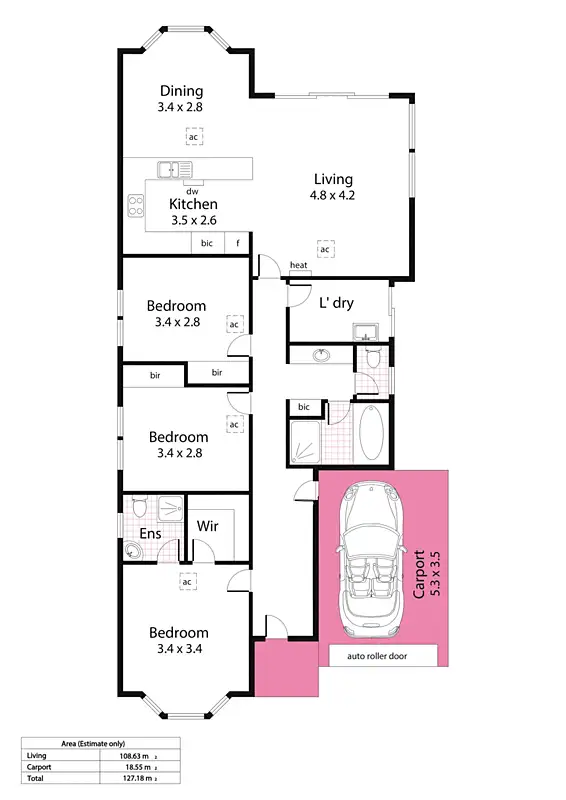 Floorplan of Homely house listing, 43 Jackaroo Crescent, Walkley Heights SA 5098