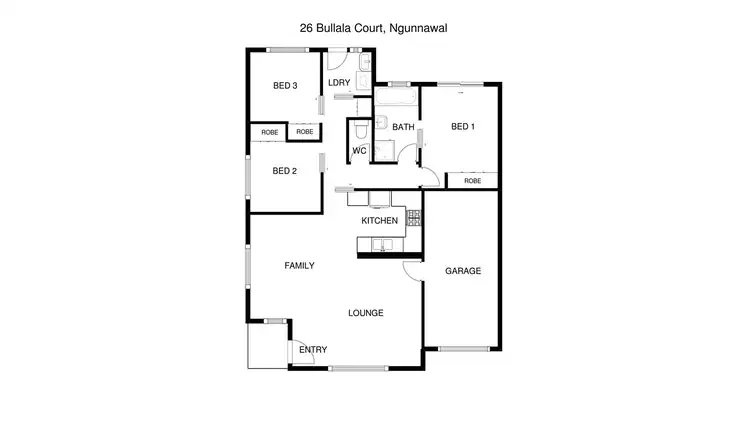 Floorplan of Homely house listing, 26 Bullala Court, Ngunnawal ACT 2913
