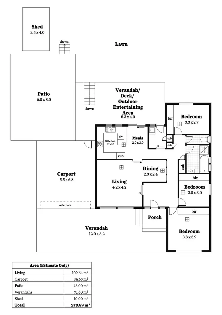 Floorplan of Homely house listing, 5 Rangeview Road, Happy Valley SA 5159