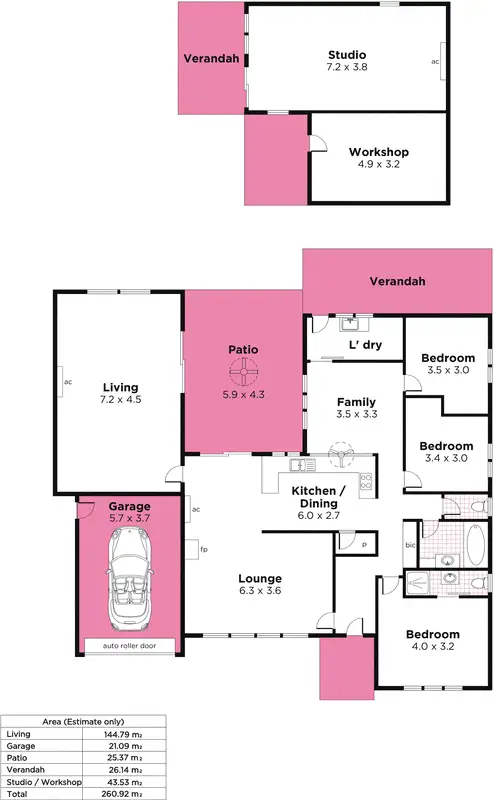 Floorplan of Homely house listing, 4 Dell Road, Stirling SA 5152