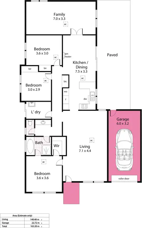 Floorplan of Homely house listing, 16 Woodland Drive, Oakden SA 5086