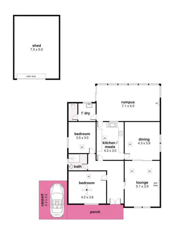 Floorplan of Homely house listing, 15 Hanson Road, Woodville North SA 5012