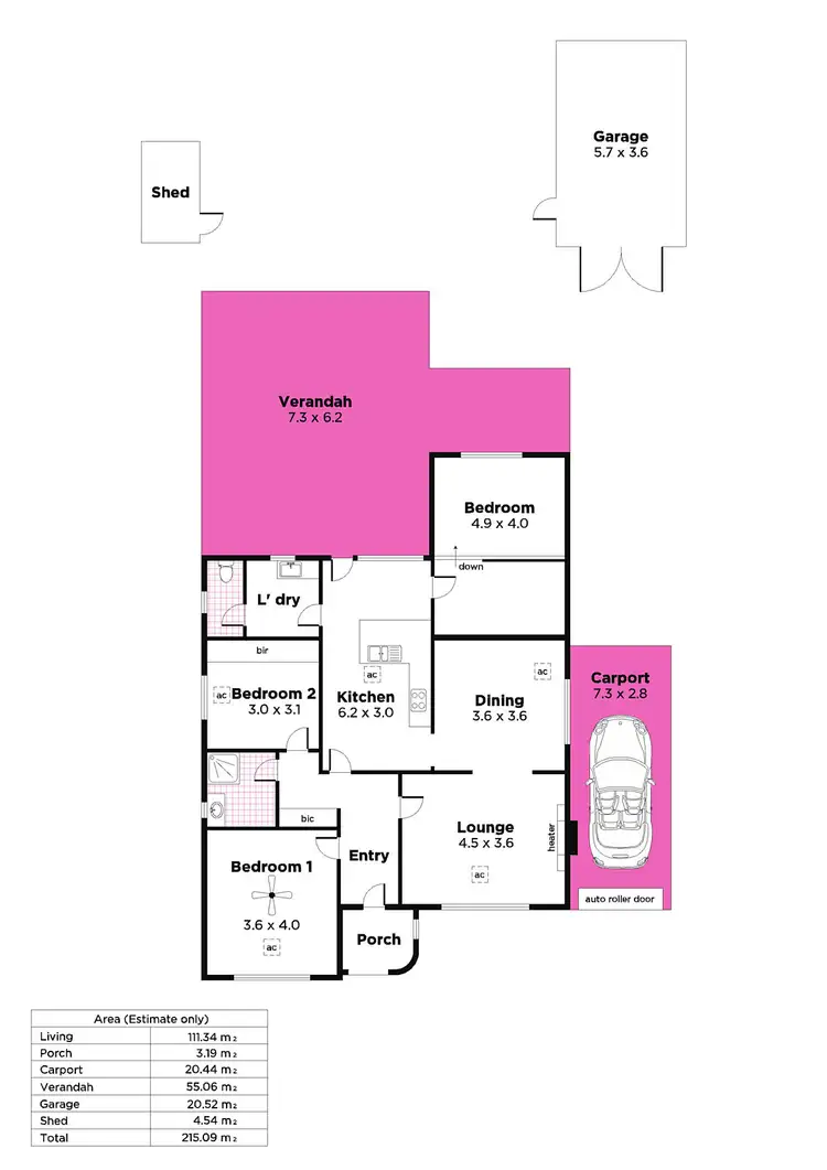 Floorplan of Homely house listing, 9 Leron Avenue, Enfield SA 5085