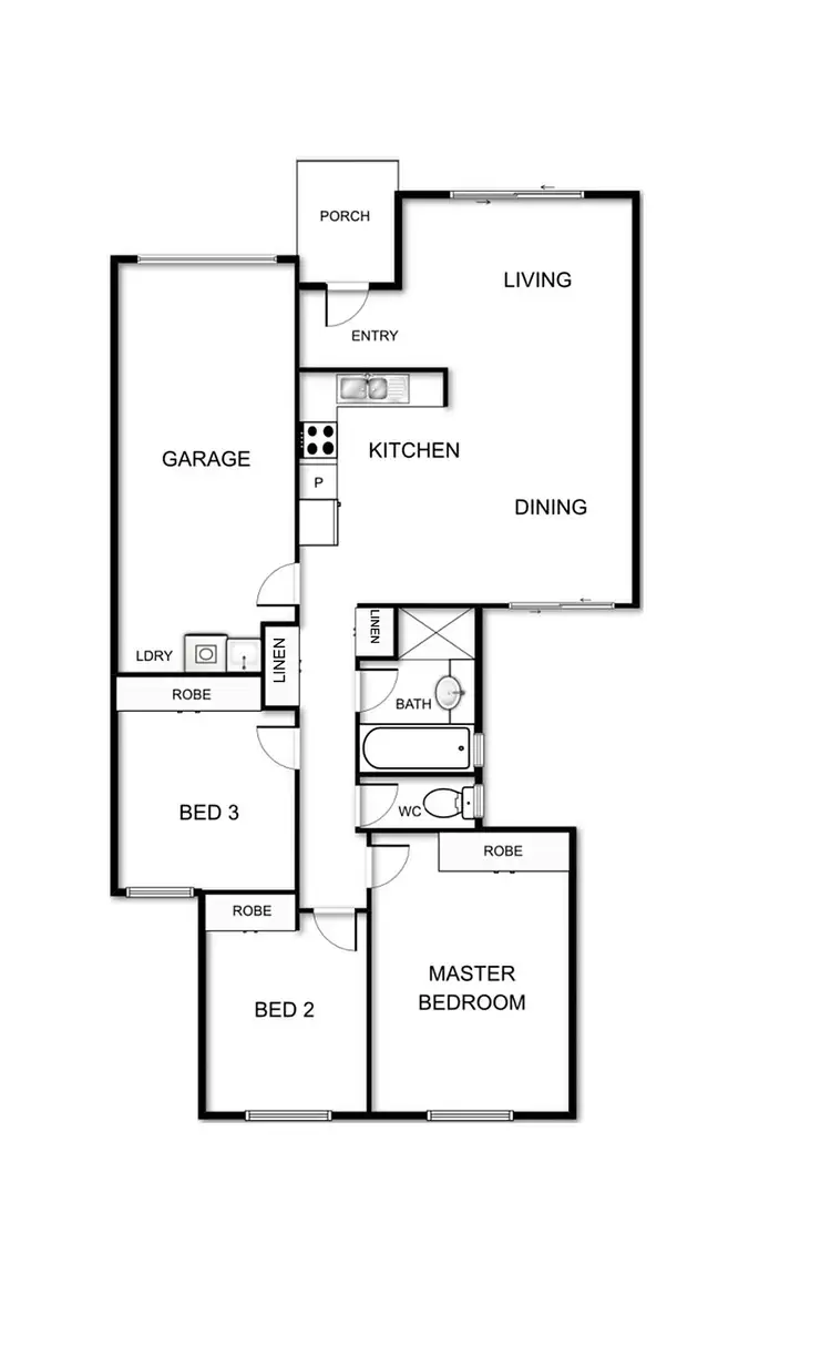 Floorplan of Homely townhouse listing, 30 Constance Stone Street, Macgregor ACT 2615