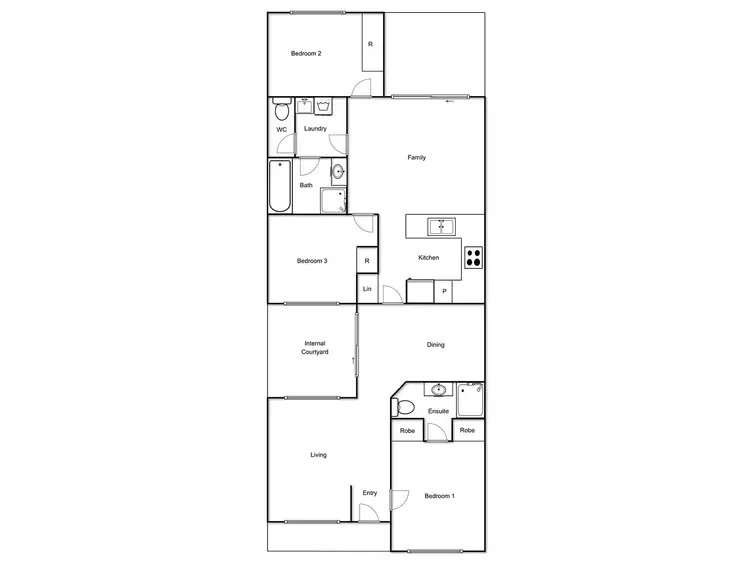 Floorplan of Homely townhouse listing, 7/77 Freda Bennett Circuit, Nicholls ACT 2913