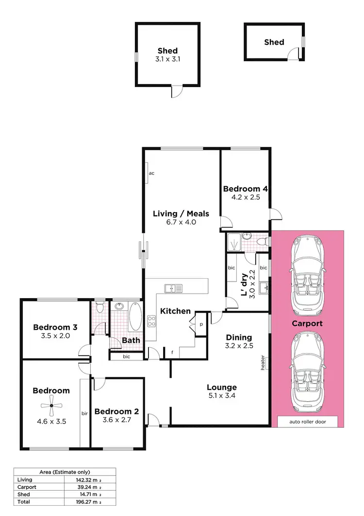 Floorplan of Homely house listing, 19 Marshall Street, Gulfview Heights SA 5096