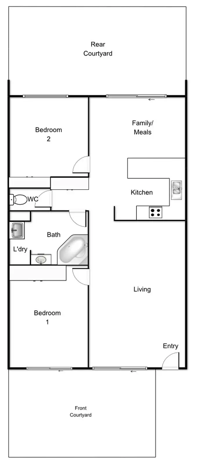 Floorplan of Homely apartment listing, 110/15 John Cleland Crescent, Florey ACT 2615