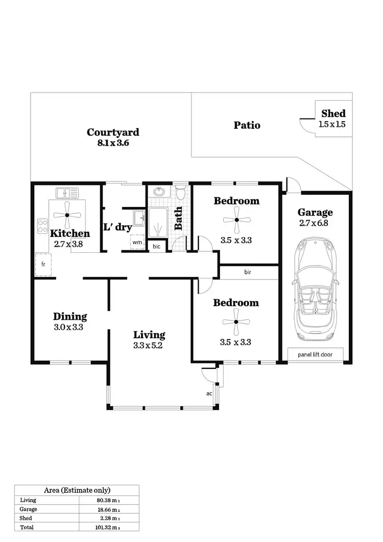 Floorplan of Homely unit listing, 4/12 Sixth Avenue, Glenelg East SA 5045