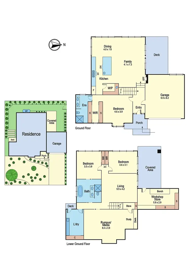 Floorplan of Homely house listing, 3 Madine Way, Eltham VIC 3095