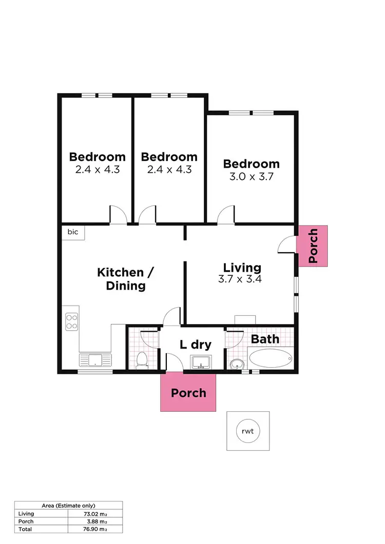 Floorplan of Homely house listing, 85 & 87 Hogarth Road, Elizabeth South SA 5112