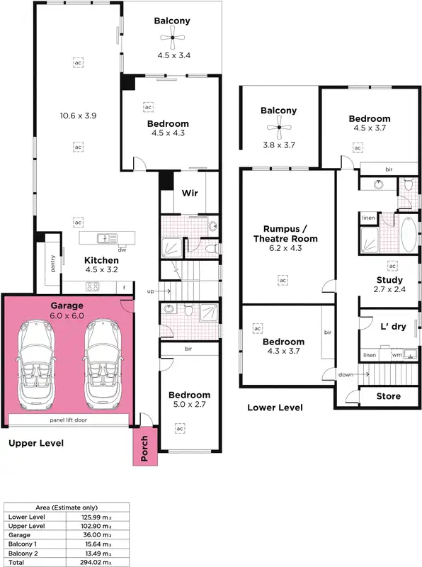 Floorplan of Homely house listing, 45A Flinders Drive, Valley View SA 5093