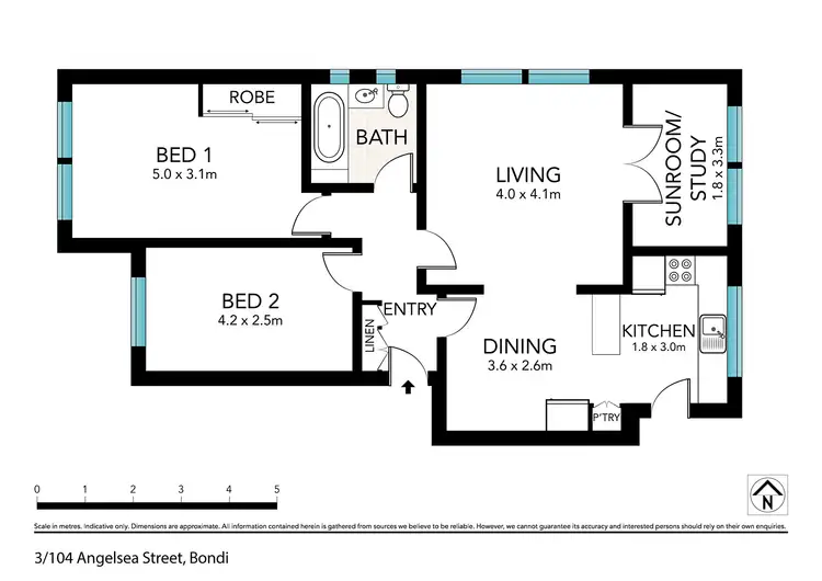 Floorplan of Homely apartment listing, 3/104 Anglesea Street, Bondi NSW 2026
