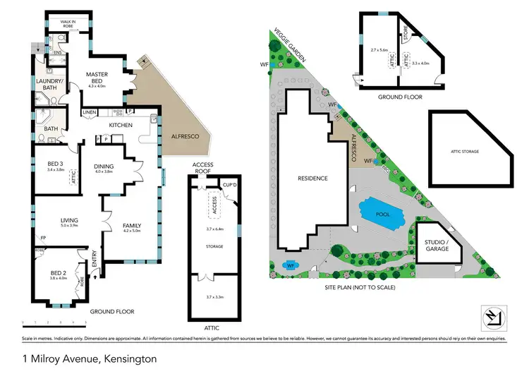 Floorplan of Homely house listing, 1 Milroy Avenue, Kensington NSW 2033