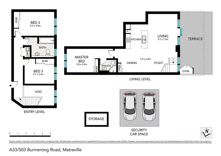 Floorplan of Homely apartment listing, A33/503 Bunnerong Road, Matraville NSW 2036