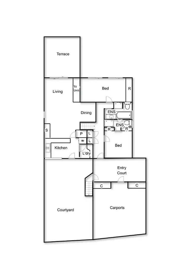 Floorplan of Homely townhouse listing, 12 Rymill Place, Mawson ACT 2607
