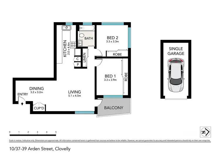 Floorplan of Homely apartment listing, 10/37-39 Arden Street, Clovelly NSW 2031