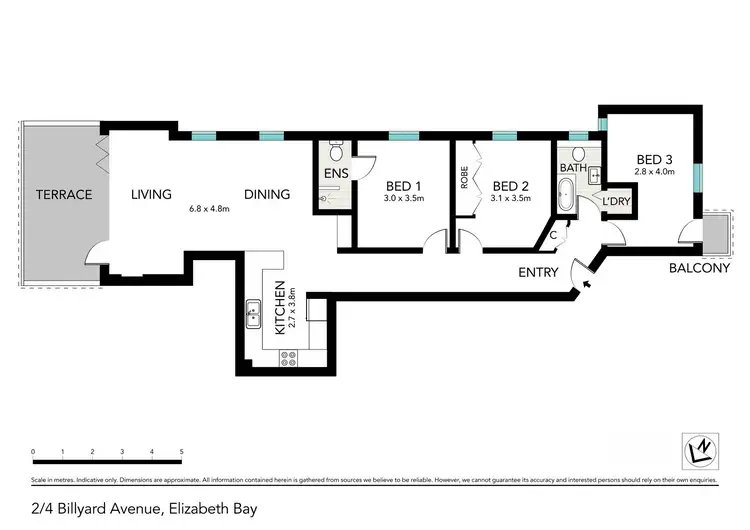 Floorplan of Homely apartment listing, 2/4 Billyard Avenue, Elizabeth Bay NSW 2011