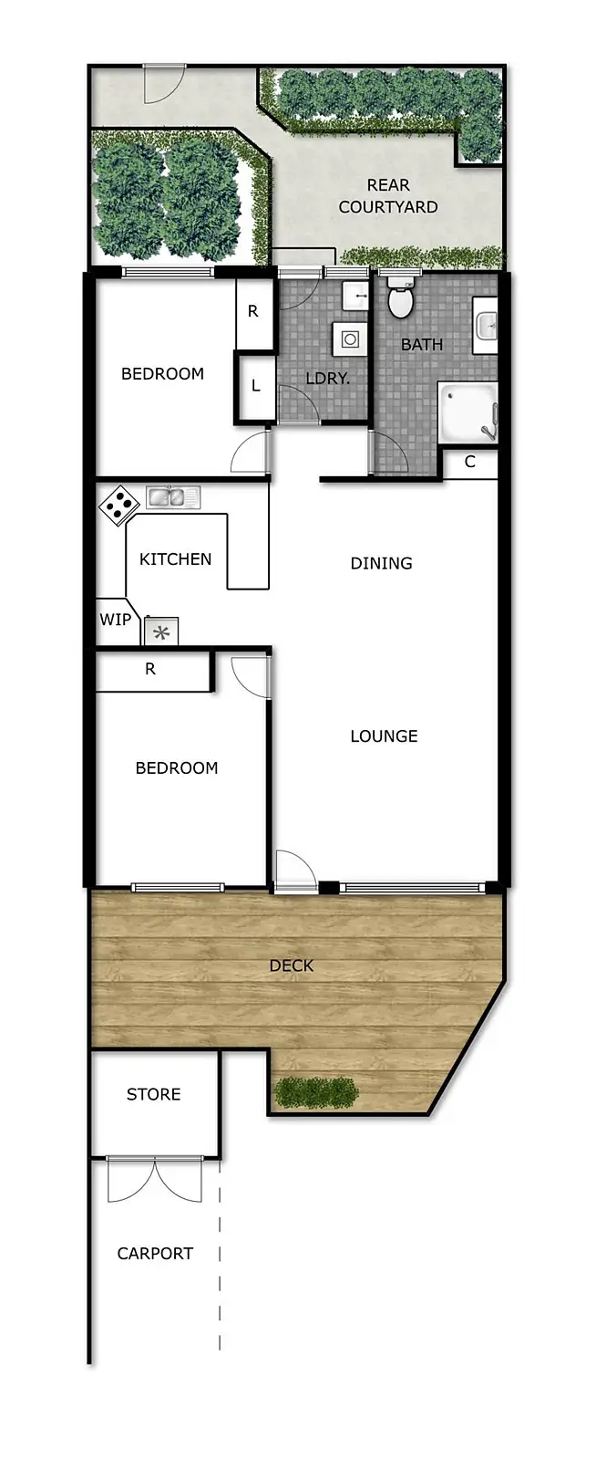 Floorplan of Homely townhouse listing, 14/7 Watling Place, Weston ACT 2611