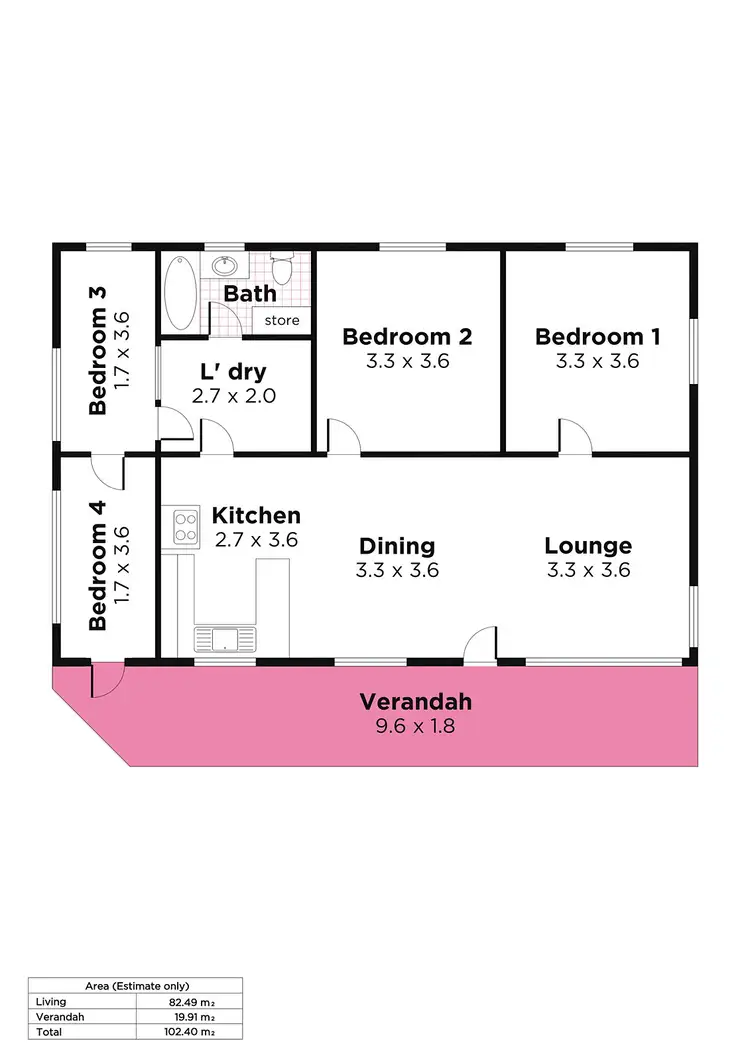 Floorplan of Homely house listing, 12 Robert Street, Moonta SA 5558