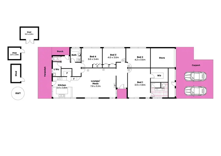 Floorplan of Homely house listing, 21 Dryandra Drive, Belair SA 5052