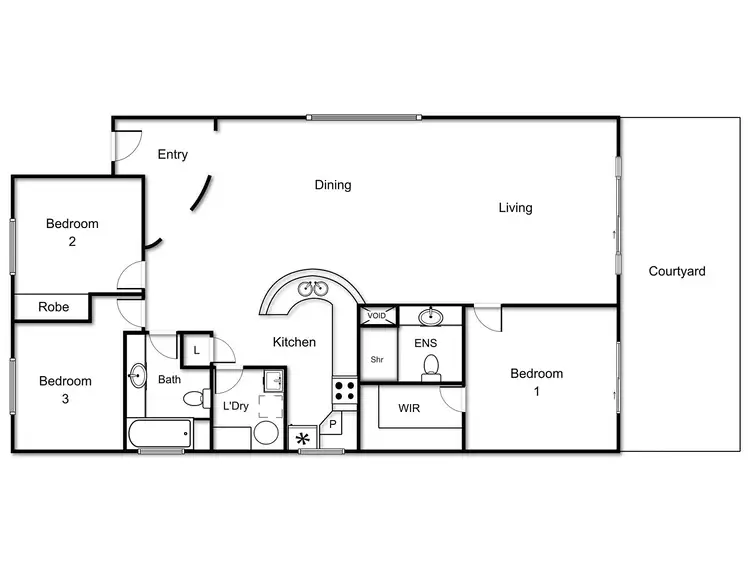 Floorplan of Homely unit listing, 3/2 Hopegood Place, Garran ACT 2605