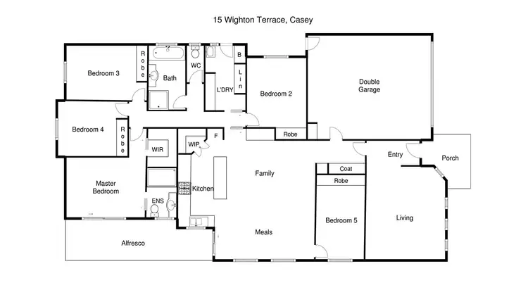 Floorplan of Homely house listing, 15 Wighton Terrace, Casey ACT 2913